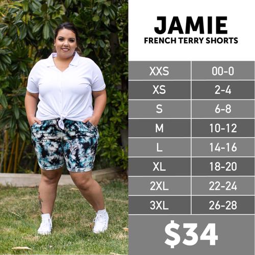 Jamie Size Chart